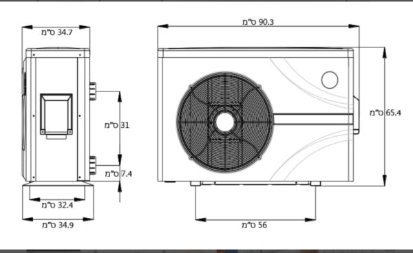 ⁦משאבת חום אינוורטר KT8-Family-Full Inverter קלימטקניק⁩ – תמונה ⁦4⁩