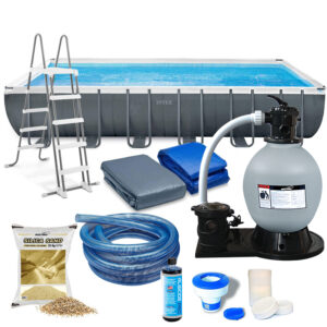 בריכת INTEX/אינטקס במידות 732x366x132 ס"מ דגם 26364 חבילת הכל כלול GOLD חבילת הכל כלול GOLD