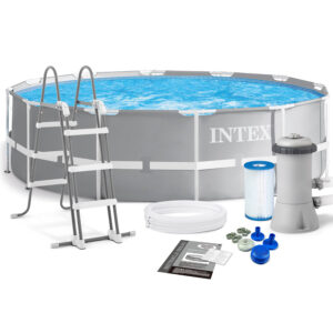 בריכת INTEX/אינטקס במידות 366X99 דגם 26716 כלל סולם ומשאבת פילטר 530 גלון