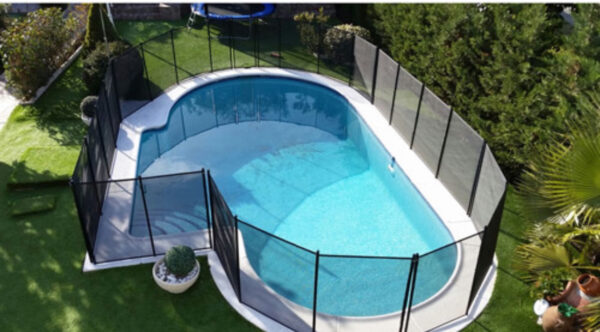 ⁦גדר בטיחות לבריכה 1 מ' שחור EUROFENCE ספרד אלביפול⁩ – תמונה ⁦4⁩